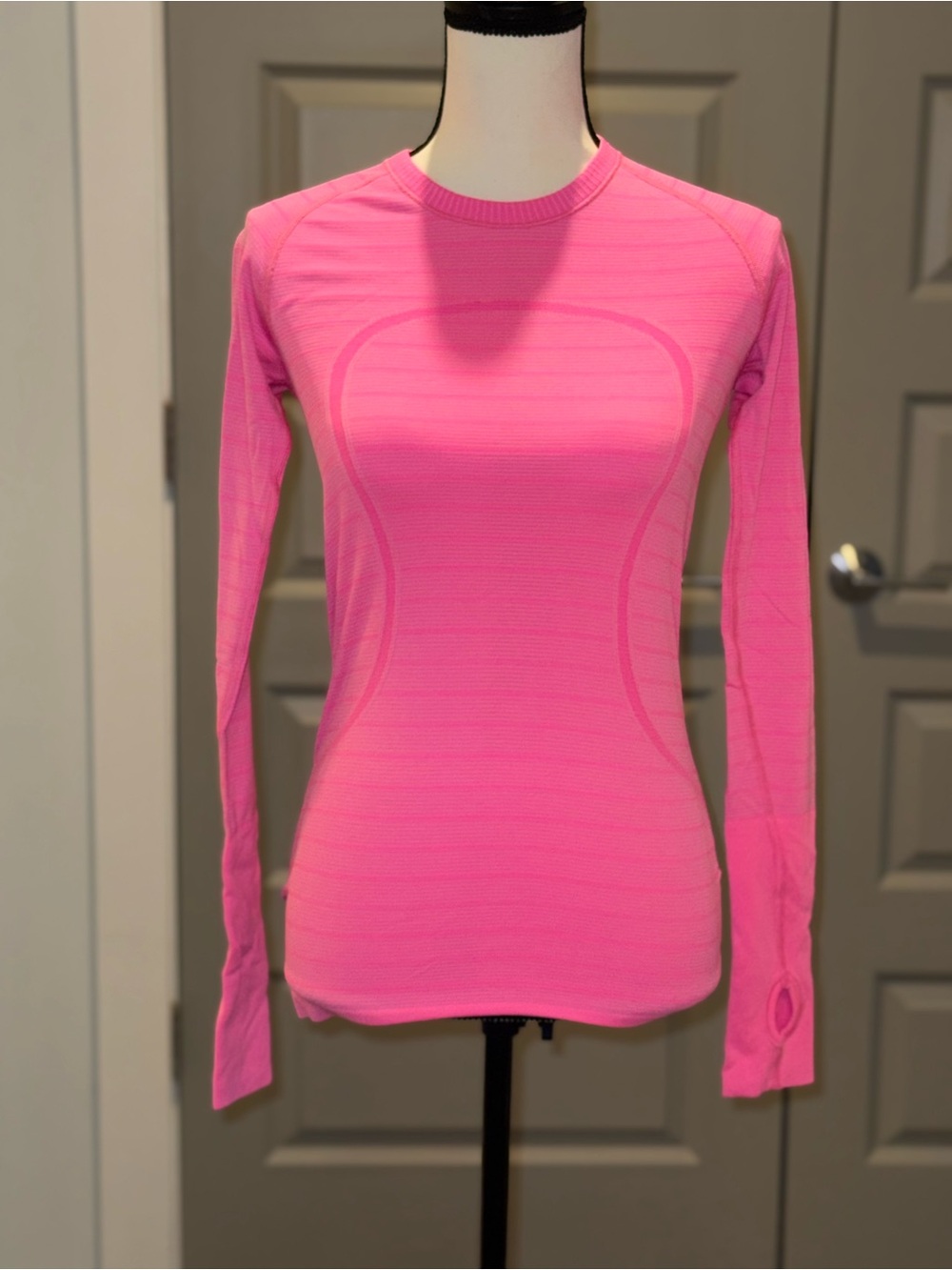 lululemon swiftly tech Hot Pink Seam-Detail Long Sleeve Top
